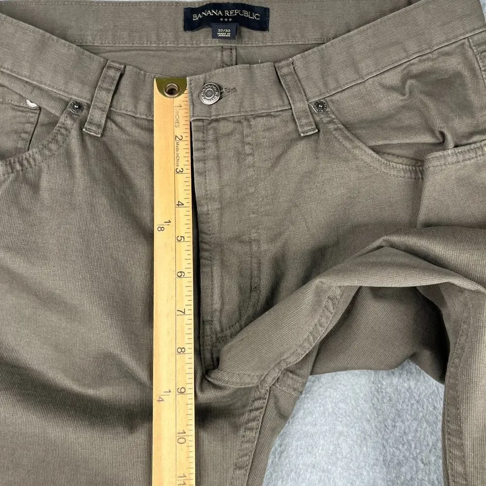 Banana Republic 5 Pocket Pants Mens 32x32 Brown Casual Classic
